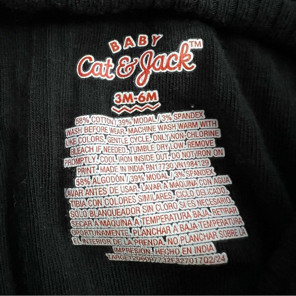 Cat & Jack Christmas Holiday Plaid Dress with Flutter Sleeves 3-6 months - Picture 3 of 4